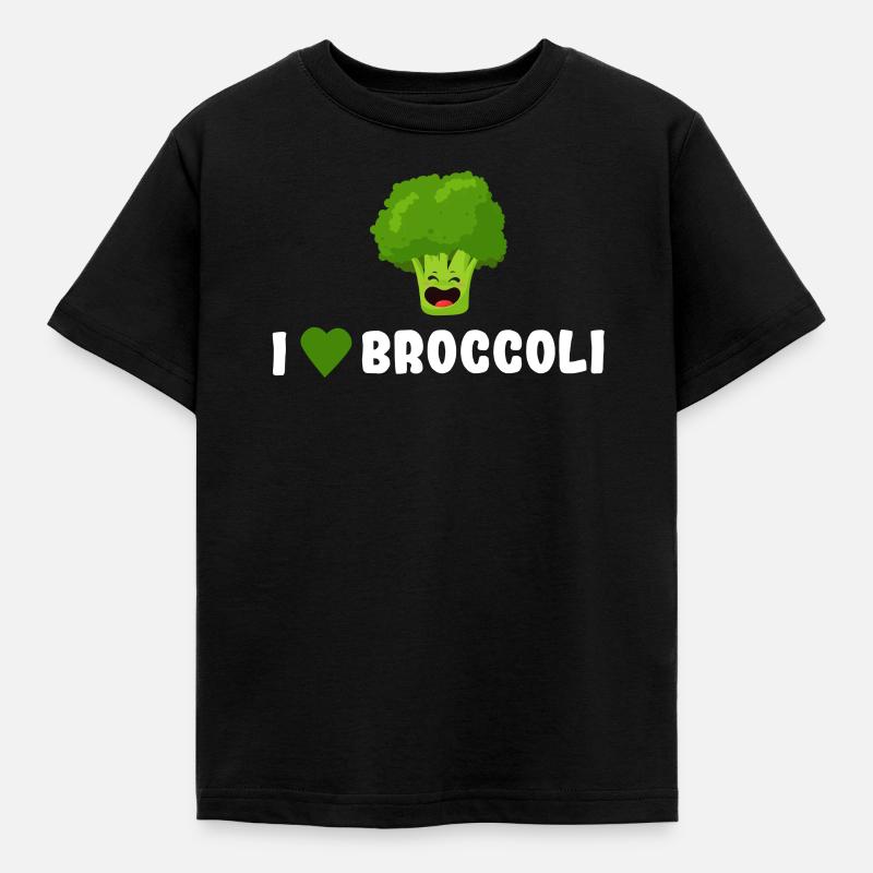 broccoli - Kids' T-Shirt - black