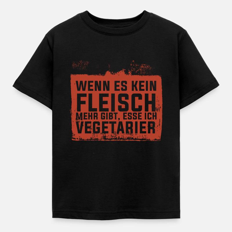 Anti Vegetarier Spruch Beste Currywurst - Kinder T-Shirt - Schwarz