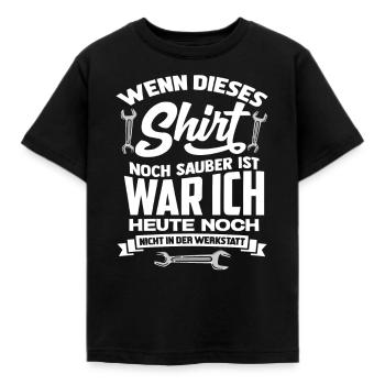 Schrauber Shirt - Kinder T-Shirt - Schwarz - Vorne - AI Model Kid Female (0cm)