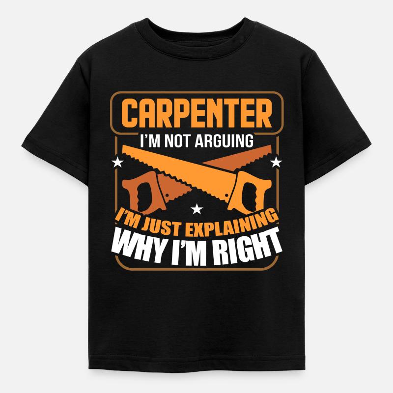 Carpenter carpenter - Kids' T-Shirt - black