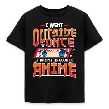 Anime - Kids' T-Shirt - black - Front - AI Model Kid Female (0cm)