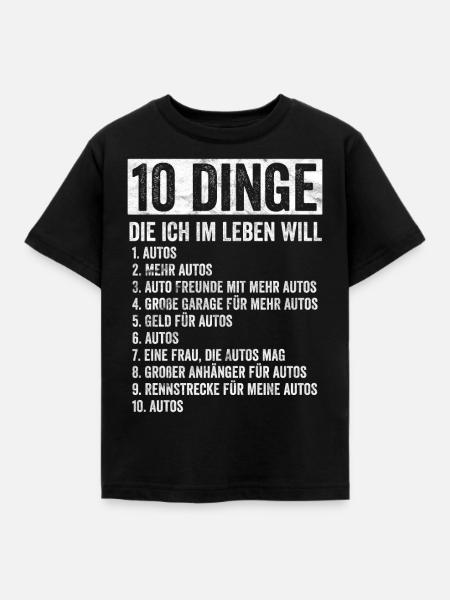 Auto Tuning Schrauber - Kinder T-Shirt - Schwarz