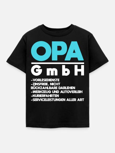 Opa - Kinder T-Shirt - Schwarz