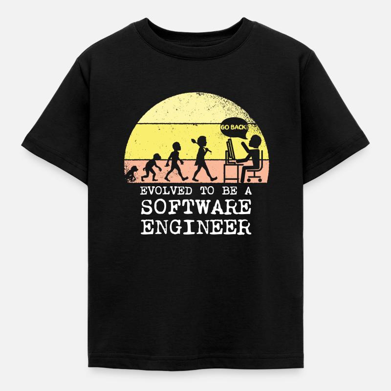 Evolved to be a software engineer - T-shirt Enfant - noir