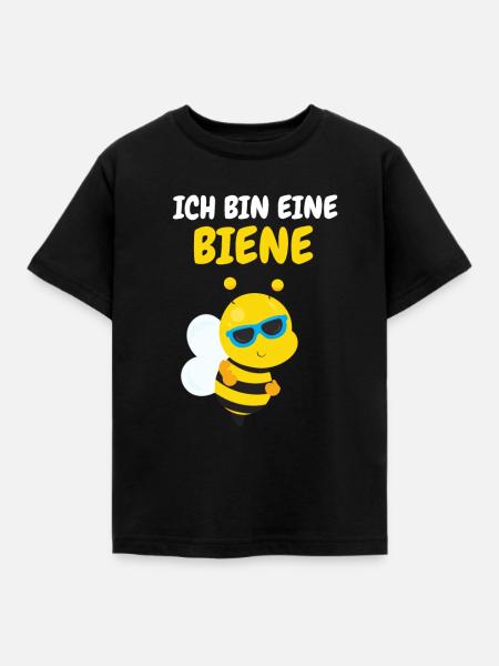 Biene - Kinder T-Shirt - Schwarz