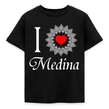 MEDINA, Umrah, Hajj, Kaba, Mecca, pilgrimage - Kids' T-Shirt - black - Front - AI Model Kid Female (0cm)
