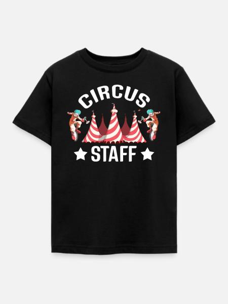 Zirkus - Kinder T-Shirt - Schwarz
