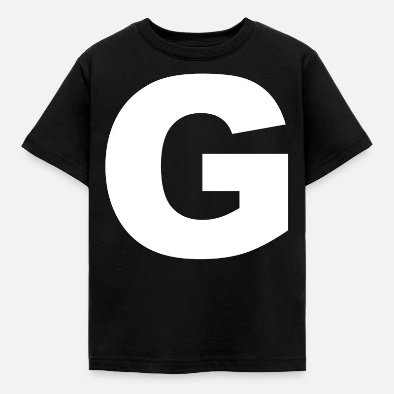 Initial letter G - Kids' T-Shirt - black
