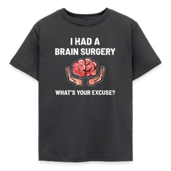 Awareness of brain tumors - Kids' T-Shirt - dark grey - Front - AI Model Kid Female (0cm)