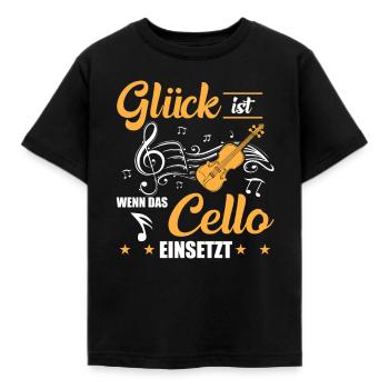 Cello Cellisten Musiker - Kinder T-Shirt - Schwarz - Vorne - AI Model Kid Female (0cm)