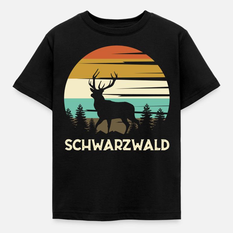 Schwarzwald Black Forest - Kinder T-Shirt - Schwarz