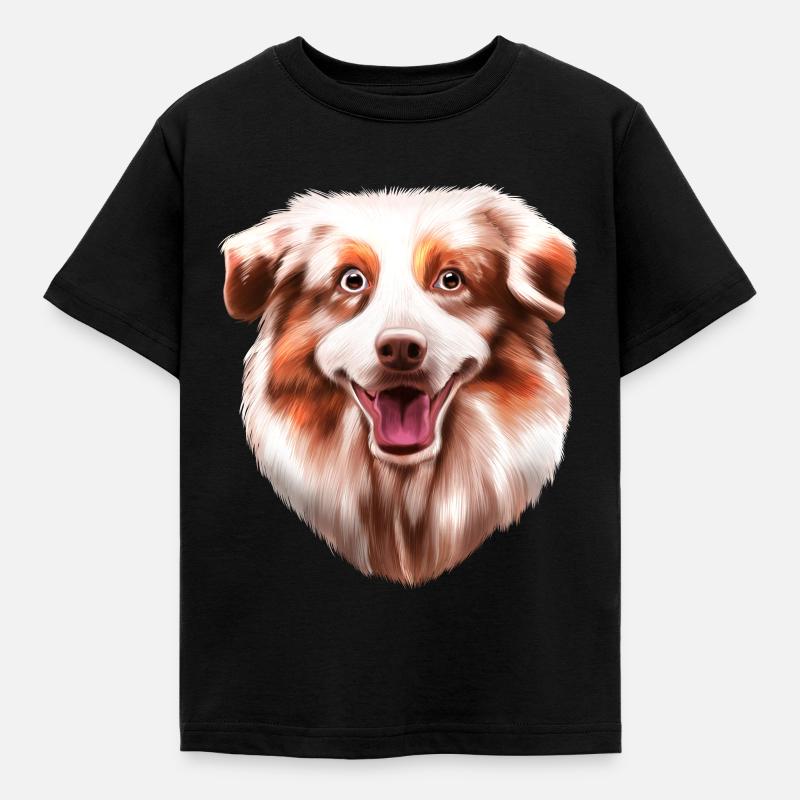 Australian Shepherd Aussie - Kinder T-Shirt - Schwarz