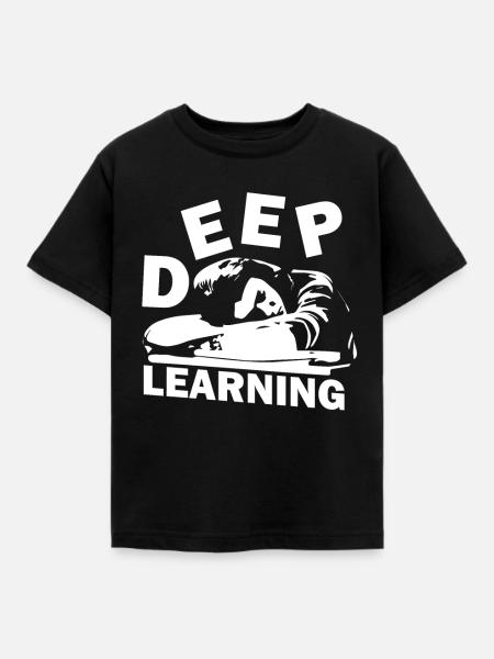 Deep Learning - Kinder T-Shirt - Schwarz