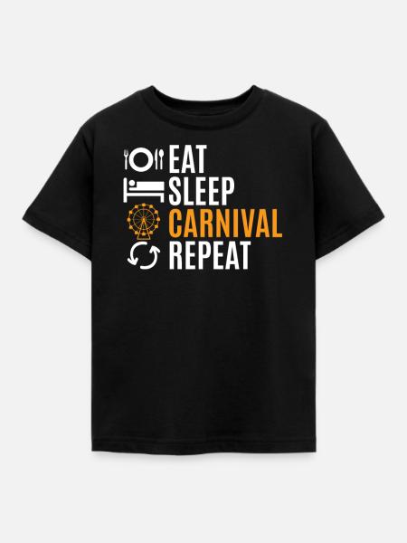 Karneval Fasching - Kinder T-Shirt - Schwarz