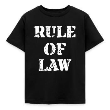 État de droit - cadeau pour les étudiants en droit - T-shirt Enfant - noir - Devant - AI Model Kid Female (0cm)