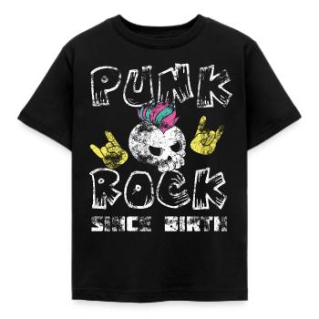 Punkrock Punk Punker Musik Retro Punks - Kinder T-Shirt - Schwarz - Vorne - AI Model Kid Female (0cm)