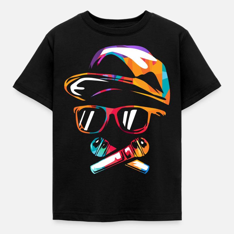 Hip Hop - Kinder T-Shirt - Schwarz