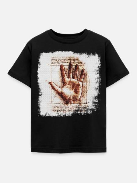 Leonardo da Vinci - Kinder T-Shirt - Schwarz