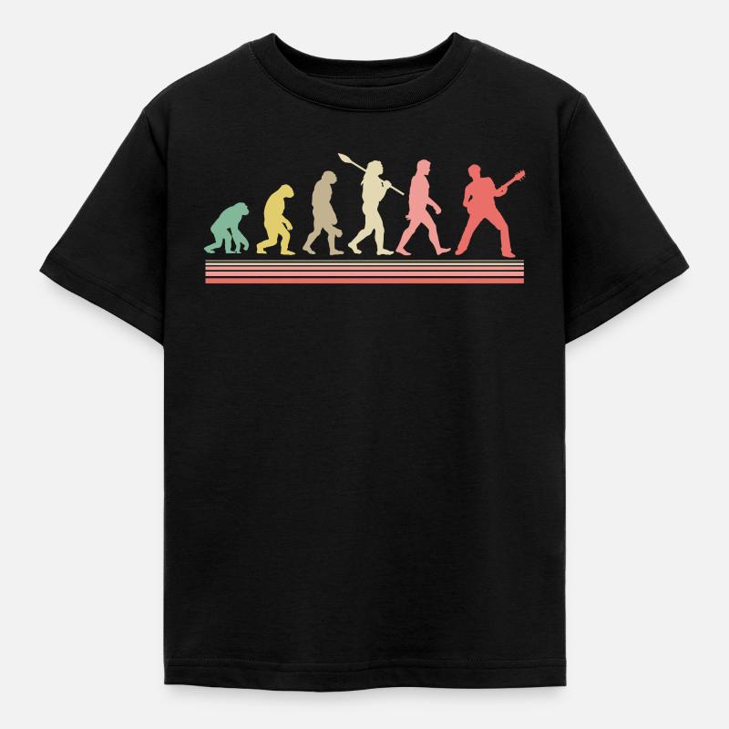 Guitarist guitar evolution - T-shirt Enfant - noir