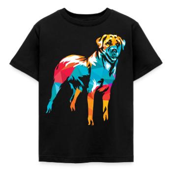 Anatolian shepherd dog - Kids' T-Shirt - black - Front - AI Model Kid Female (0cm)