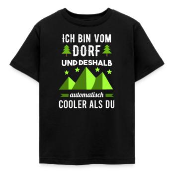 Dorf Junge Kind Dorfdisko Dorf Sprüche - Kinder T-Shirt - Schwarz - Vorne - AI Model Kid Female (0cm)