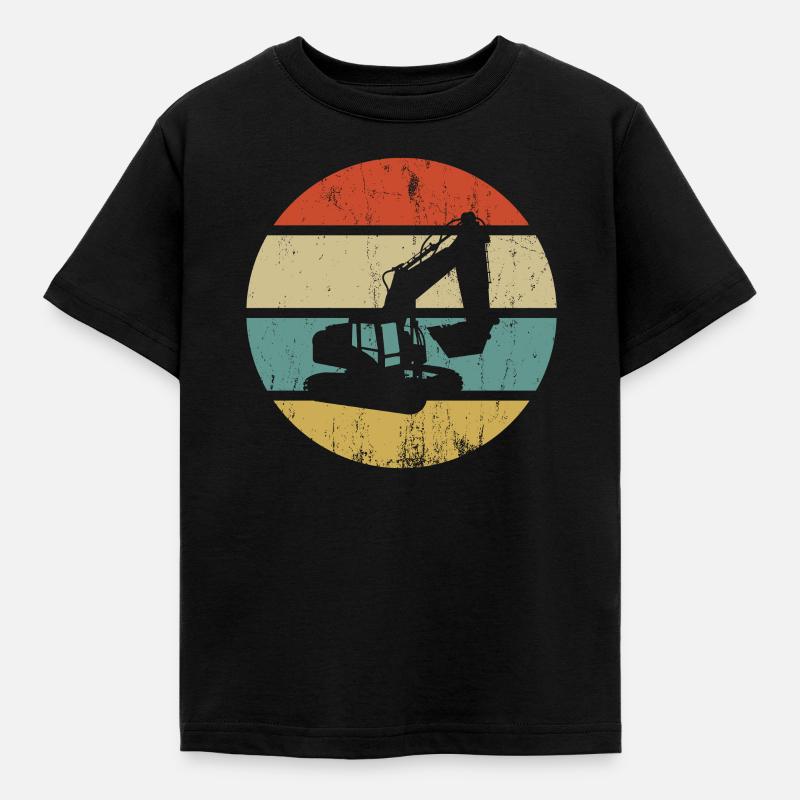 Bagger - Kinder T-Shirt - Schwarz