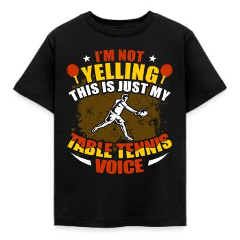 Tennis de table - T-shirt Enfant - noir - Devant - AI Model Kid Female (0cm)