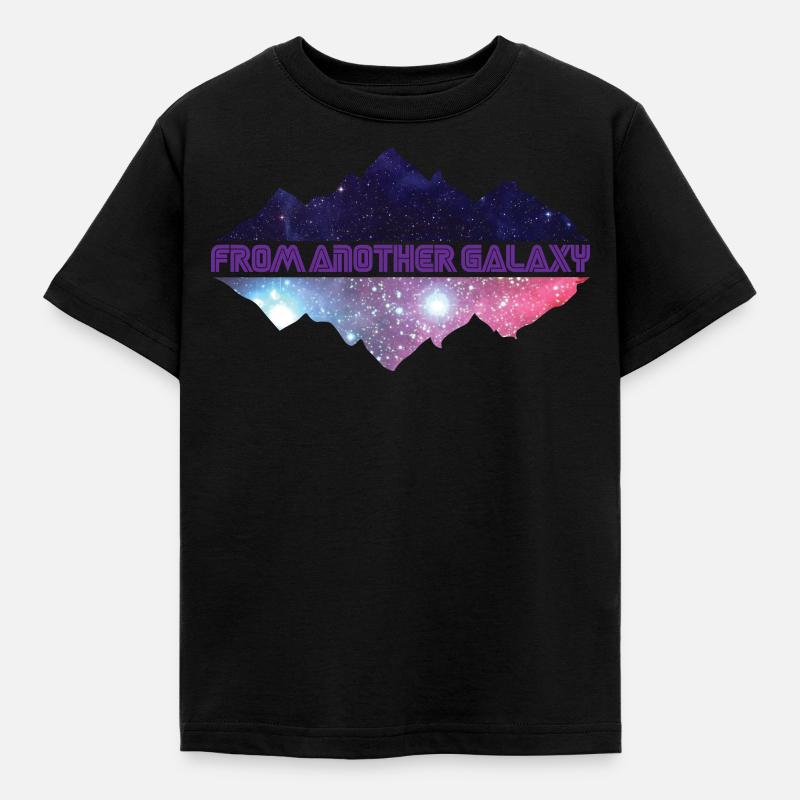 Galaxy - from another galaxy - Kids' T-Shirt - black