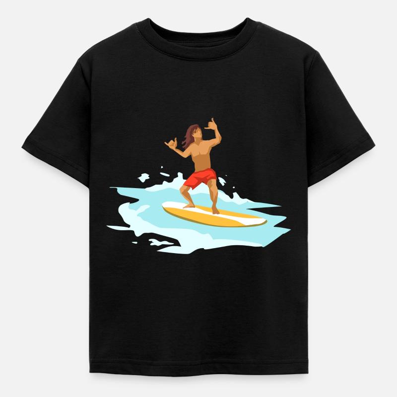 Surf surf - T-shirt Enfant - noir