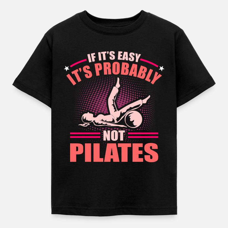 Pilates - Kids' T-Shirt - black