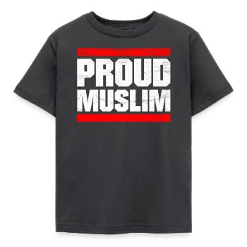 FUN COOL PROUD MUSLIM RAMADAN ISLAM RELIGION - Kids' T-Shirt - dark grey - Front - AI Model Kid Female (0cm)