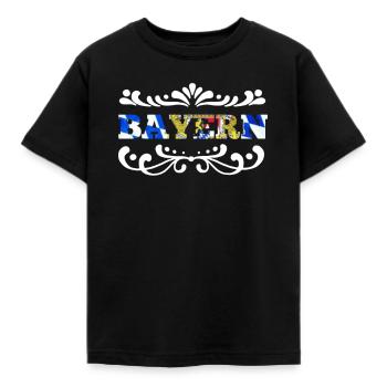 drapeau de la Bavière - T-shirt Enfant - noir - Devant - AI Model Kid Female (0cm)