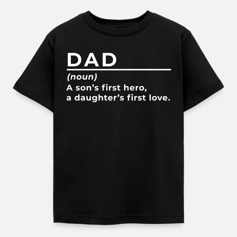Papa Definition Father's Day - Kids' T-Shirt - black
