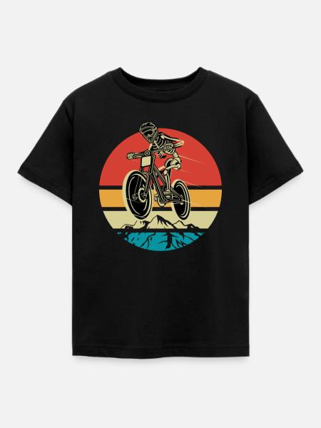 Downhill - Kinder T-Shirt - Schwarz