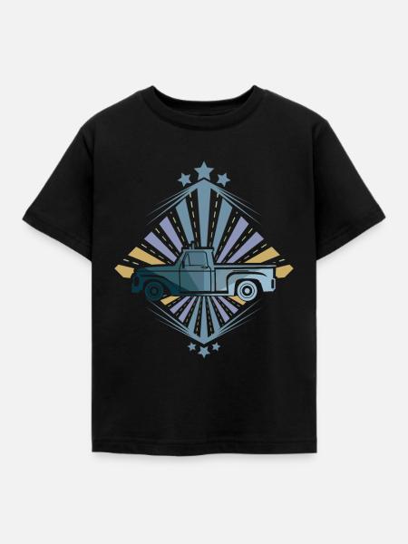 Pick up truck - Kinder T-Shirt - Schwarz