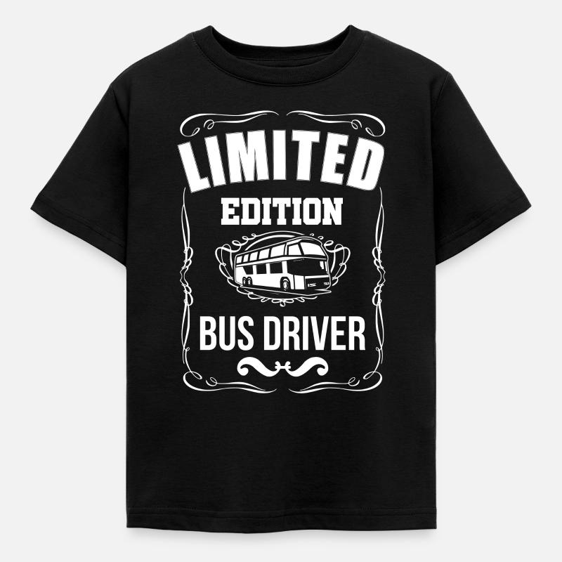 Bus Driver School Bus - Kinder T-Shirt - Schwarz