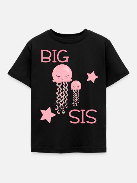 Big sis - Kids' T-Shirt - black