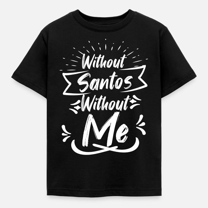 Santos santo - Kinder T-Shirt - Schwarz