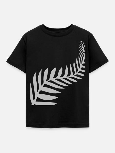 Maori Feder Federn - Kinder T-Shirt - Schwarz