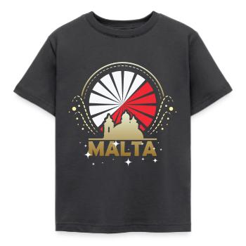 Île de Malte - T-shirt Enfant - charbon - Devant - AI Model Kid Female (0cm)