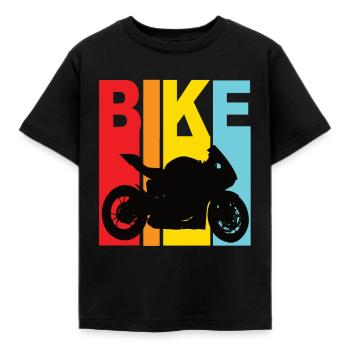 Motorrad Motorradfahrer Bike Maschine Biker - Kinder T-Shirt - Schwarz - Vorne - AI Model Kid Female (0cm)
