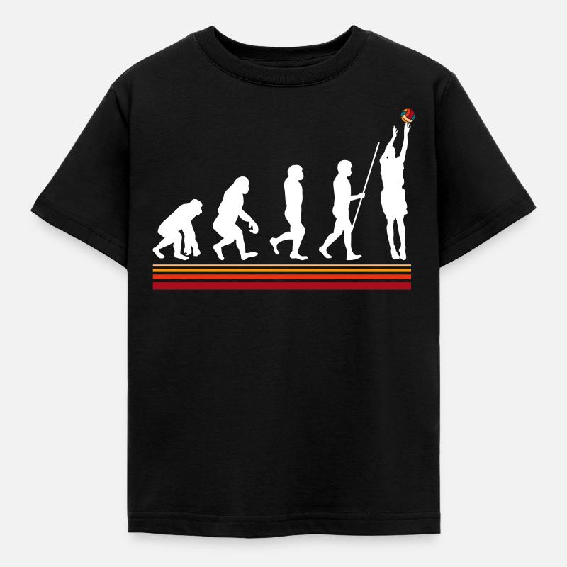 Evolution du basket rétro - T-shirt Enfant - noir