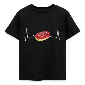 Mett Mettbrötchen Minced meat Hackepeter Rolls - Kids' T-Shirt - black - Front - AI Model Kid Female (0cm)