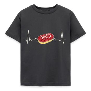 Mett Mettbrötchen Hackfleisch Hackepeter Brötchen - Kinder T-Shirt - Dunkelgrau - Vorne - AI Model Kid Female (0cm)