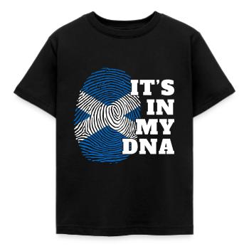 C'est dans mon ADN Ecosse d'origine écossaise - T-shirt Enfant - noir - Devant - AI Model Kid Female (0cm)
