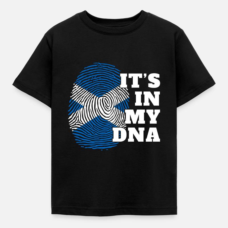 C'est dans mon ADN Ecosse d'origine écossaise - T-shirt Enfant - noir