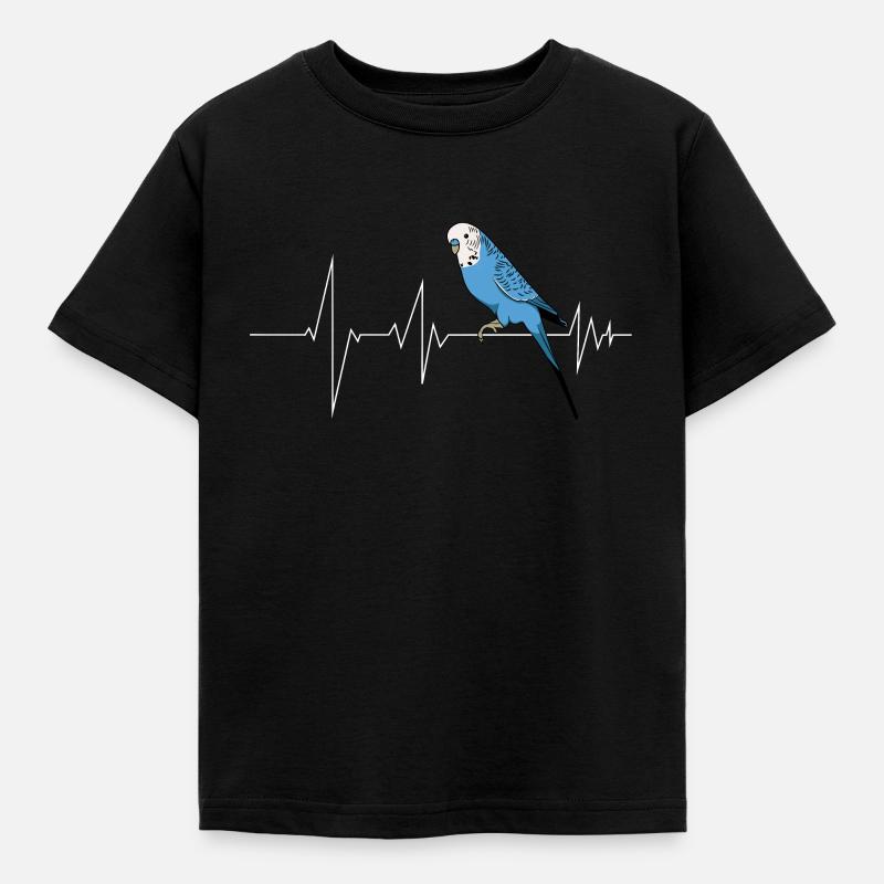 Budgie - Kids' T-Shirt - black