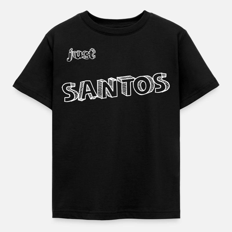 Santos Name - Kinder T-Shirt - Schwarz