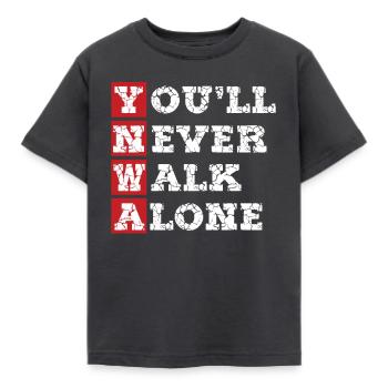 Liverpool - Kinder T-Shirt - Dunkelgrau - Vorne - AI Model Kid Female (0cm)