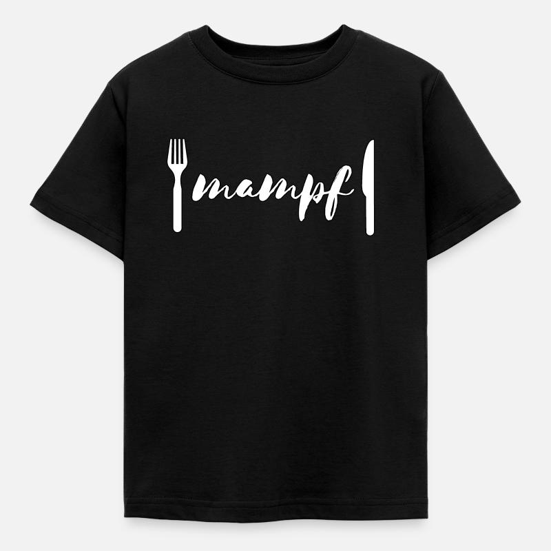 Mampf - Kinder T-Shirt - Schwarz